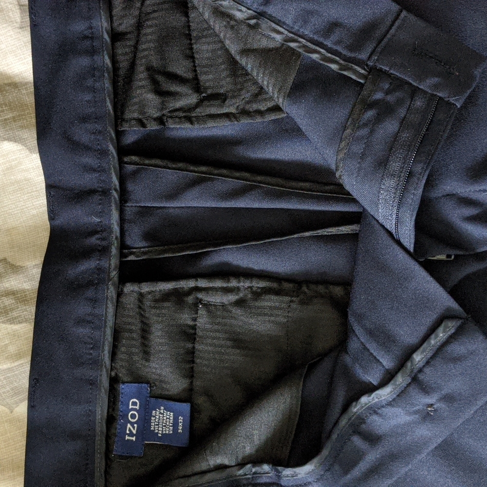 Izod Navy Dress Pants - Picture 4 of 4